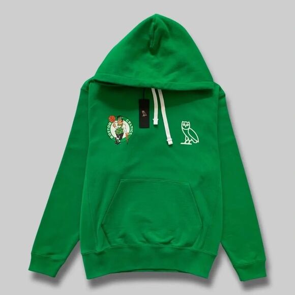 NEW OVO x NBA Boston Celtics Hoodie October’s Very Own Drake Jacket Hat NEW - Picture 1 of 3